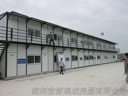 斜坡顶双层活动板房03