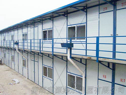 斜坡顶双层活动板房04